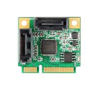 Nucelit Scheda di espansione controller PCIE a 2 porte, 6 Gbps, ad alta velocità, RAID1/RAID0, tecnologia di mirroring dei dati, soluzione di archiviazione per computer