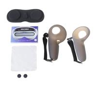 Nucelit Set di coperture in silicone per controller VRs e pellicola protettiva per lenti per 4Ultra, antiscivolo, confortevoli, antiscivolo