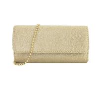 Nucelit Sofisticata borsa da sera borsa a tracolla con catena di perline per fare una dichiarazione per feste di nozze e riunioni borsa a tracolla, Oro