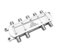 Nucelit Splitter a 8 vie 5-2400 MHz compatibile RG6, funziona con satellite/cavo e sdoppiatore Internet CATV coassiale satellitare