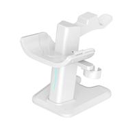Nucelit Stand Auricolare Dock di Ricarica LED Display Stand Accessori per Quest3 Controller Cuffie Rack di Ricarica Accessori da Gioco Caricabatterie