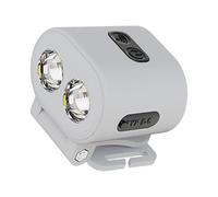 Nucelit Torcia frontale da polso con base portatile per corsa notturna, campeggio, manutenzione, USB, ricaricabile