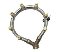 Nucelit Ugello spruzzatore elettrico 7 punte intercambiabili in acciaio inossidabile resistente per irrigazione agricola giardinaggio domestico testa ugello spruzzatore staccabile