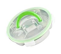 Nucelit Vassoio da portata in metallo multi scomparto multiuso per cucina, sala da pranzo, feste, campeggio, esposizione di cibo, per interni ed esterni, organizer per pasti