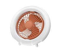 Nucelit Ventilatore USB, ricaricabile tramite USB, ventilatore da scrivania girevole a 180°, silenzioso da tavolo, vento a tre velocità, adatto per uso interno ed esterno da viaggio