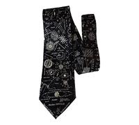 Nuclear Physics Scientist Teacher Student Polyester Tie sleeved with hook-Navy