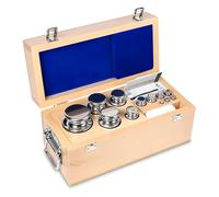 Nucleo - 304 - 08 - Set di pesi E1, 1 G - 5 kg Acciaio Inossidabile, in legno di alta qualità - 304 - 08