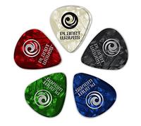 D'Addario 1CAP2-10 Confezione da 10 Plettri Morbidi Assortiti Planet Waves, di Perla, in Celluloide