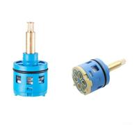 Nucleo della valvola, cartuccia ABS in rame blu a 5 funzioni, deviatore dell'acqua calda e fredda, facile da installare, flusso affidabile per cucina e bagno (5 (71 mm)