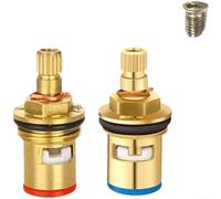 Nucleo della valvola in rame per rubinetto con bobina ad angolo con meccanismo a disco per un efficiente controllo del flusso di acqua fredda e calda