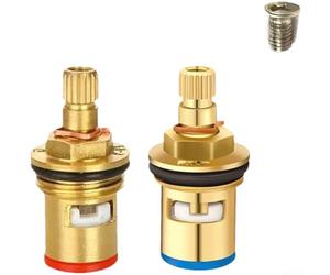 Nucleo della valvola in rame per rubinetto con bobina ad angolo con meccanismo a disco per un efficiente controllo del flusso di acqua fredda e calda