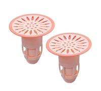 Nucleo Di Scarico A Pavimento Aggiornato 2PCS Scarafaggio Controllo Dei Parassiti Deodorante Scarico A Pavimento Core Cucina Bagno Wc Anti-odore Doccia Tappo Spina trappola(Upgrade-Pink)