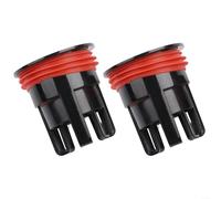 Nucleo di scarico a pavimento, nucleo interno in silicone antiodore per bagno e WC, inserto per trappola fognaria in ABS, 3,7-5,2 cm, nero, confezione da 2