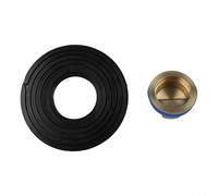 Nucleo di scarico del pavimento del bagno di diametro variabile per un facile taglio installazione design strumento (nero-rame)