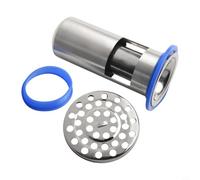 Nucleo di scarico del pavimento del bagno in acciaio inossidabile 304, lavandino fognario sigillato con guarnizione in silicone per prevenire gli insetti (DN75 sezione lunga)