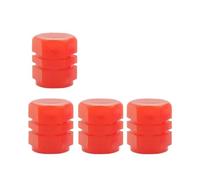 Nucleo Valvola Cappucci luminosi per valvole pneumatici per auto, coperture per steli per cerchioni, antipolvere, impermeabili, che si illuminano al buio(4pcs Red)