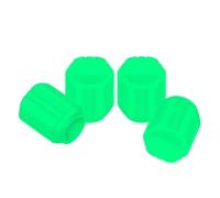 Nucleo Valvola Cappucci per valvole per pneumatici che si illuminano al buio, universale per auto, bici, moto, ruota per bicicletta, stelo dell'aria, parapolvere(Green)