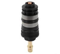 Nucleo valvola doccia, cartuccia termostatica intelligente interamente in rame, ricambio for rubinetto del bagno con miscelatore di acqua calda e fredda, nero(B)