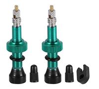 Nucleo valvola per bicicletta, confezione da 10 valvole tubeless, lega rimovibile, rame, nucleo in gomma, bocchetta sottovuoto, accessori pneumatici alternativi, accessori bici, verde 54 mm