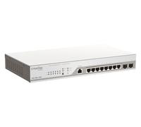D-LINK B200010MP - Switch, 8 porte, Gigabit Ethernet, PoE+, RJ45/SFP