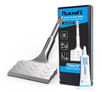 Nucraft SDS-Plus - Scalpello per piastrelle, 165 mm x 75 mm, curvato a 15°, per la rimozione di ceramica e piastrelle