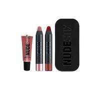 Nudestix Set Red Hot Lips Mini Kit Royal Rossetto in Crema Nude 04 e Posh