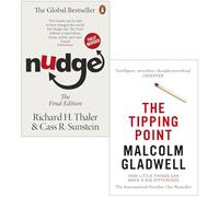 Nudge: Improving Decisions About Health, Wealth and Happiness & The Tipping Point: How Little Things Can Make a Big Difference 2 Books Collection Set