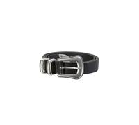 NUDIE JEANS Cintura in pelle WESTERN SILVER BELT nero | 90