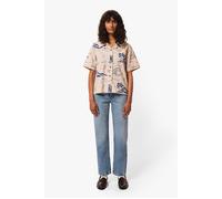 Nudie Jeans Moa Waves Hawaii Shirt Ecru Taglia: L | Magliette intime Outlet | Donna | Marrone