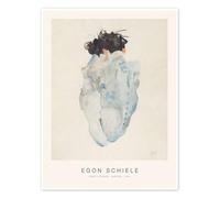 Nudity in Blue, 1912 Poster di Egon Schiele 70 x 90 cm Blu Quadri Decorazione per pareti