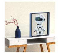 Nudo Eye 3D Proiettore olografico Stallo Stand Pubblicità Macchina Air Dimensional Sospensione Aria LED Light Image Schermo ventilatore in lega di alluminio(Drawing,EU)