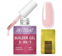 Nudo Rosa Gel Ricostruzione Unghie Professionale 5 in 1, Builder Gel Unghie-15Ml