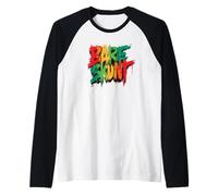 nudo skuntexcl guyana e caraibica divertente Maglia con Maniche Raglan