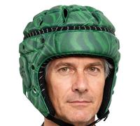 Nudorpn Casco da calcio giovanile - morbido regolabile con interno imbottito e riflettenti, casco da sci, per calcio, hockey su ghiaccio, ciclismo, marziali, allenamento