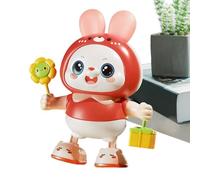 Nudorpn Coniglio Robot - Con 48 Canzoni Canta e Balla Animale Domestico,Giocattolo Coniglio Interattivo Peluche Automatico | per Allenare Sollevamento Testa Bambini Camera da Scuola Materna