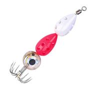 Nudorpn Esca da pesca a LED, con gancio, attraente esca da immersione in acqua salata, esca da traino adatta per la pesca di pesce persico, salato, acqua salata, mare, Walleye, offshore, trota e