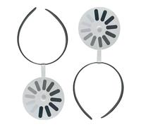 Nudorpn Forcina creativa - Nero Carica Icona Fascia per capelli,Accessori per capelli decorativi per donne uomini ragazze vita quotidiana lavoro trucco feste a tema e celebrazioni