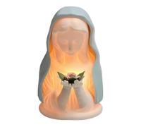 Nudorpn Lampada Notturna Della Madonna,Figure Artigianali Per La Preghiera,Lampada Notturna Cattolica | Per Decorazione Casa Camera Da Letto Asilo Stanza Universitaria Compleanno Comodino