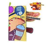 Nudorpn Libri in tessuto morbido,Giocattoli da viaggio educativi scricchiolanti | Libro di attività, per ragazze prescolari, casa, sala giochi, viaggi, giochi vacanze, festa di compleanno