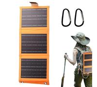 Nudorpn Pannello Solare | Pannello Solare Pieghevole Multistrato,Caricabatterie compatto e leggero Design salvaspazio per Campeggio Sicurezza ed Esterno