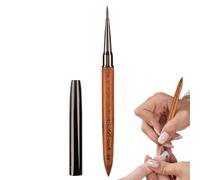 Nudorpn Pennello per unghie, pennello per, legno di sandalo, per linee lunghe, dettagli sottili, disegno fine, nail design, uso domestico e professionale