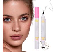 Nudorpn per lentiggini, impermeabile, in finta pelle con eyeliner, penna per trucco naturale per un look realistico, penna spot durevole, per lentiggini da donna