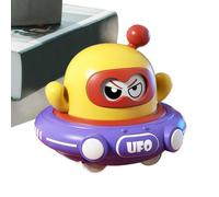 Nudorpn Piattino Con Di Ritiro - Piattino Volante Inerziale Cartoon Giocattolo Educativo,Attività Esterne Indoor Cortile Posteriore Regalo Compleanno Ragazzi Toddler