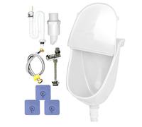 Nudorpn Pissoir da parete con copertura | Orinatoio da esterno montato a parete con copertura - Regolabile a prova di spruzzi d'acqua WC con tubo per dormitorio giardino garage