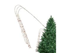 Nudorpn Rami Di Pino Con Paillettes Di Natale,Ornamento Stagionale delle Feste,Ramoscelli Di Pino Artificiali Di Natale - per Matrimoni Le Corone I Vasi Eventi