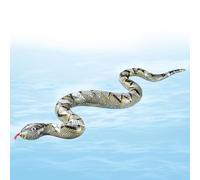 Nudorpn Realistico serpente finto, giocattolo galleggiante e galleggiante realistico | Falso serpente giocattolo | Per piscina estiva attività in famiglia vacanze al mare carnevale