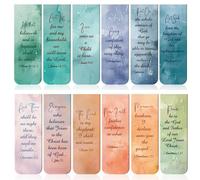 Nudorpn Segnalibri per Bibbie | Segnalibri Magnetici Sacre Scritture - 12 Pezzi Lettura per Insegnanti Donne Uomini Studenti - Idee Regalo per Appassionati Lettura Insegnanti Casa Scuola Natale