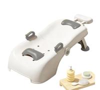 Nudorpn Stazione di lavaggio dei capelli per bambini, regolabile in altezza e pieghevole, stazione shampoo regolabile in altezza, per casa e bagno, appartamento per interni per ragazze