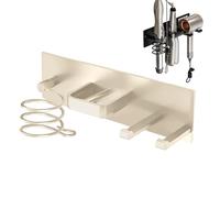 Nudorpn Supporto da parete per asciugatrice,Supporto verticale per acconciature - Gancio per ferro arricciacapelli - per bagno, armadio, casa, studenti, dormitorio, appartamento, agricoltori, casa