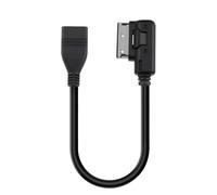 NUDVMUCH Cavo di interfaccia audio USB - Adattatore di interfaccia musicale per A1 A2 A3 A4 A5 A6 S6 A8 S8 R8 Q3 Q5 Q7 A6L A4L A8L S5 TT - 30 cm cavo audio con adattatore MP3 e funzione adattatore
